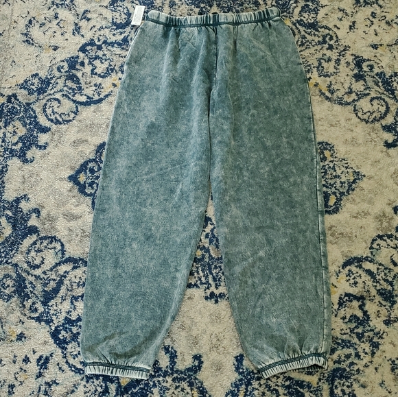 Flirtitude Boyfriend Fit Jogger Zenith Teal M Oversized NWT - Picture 12 of 12